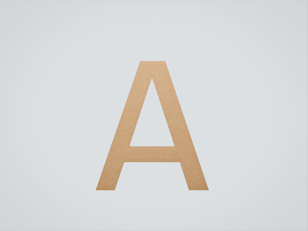 Kartonnen letters | cm tot 200 cm | Standaard 1,5 cm dik